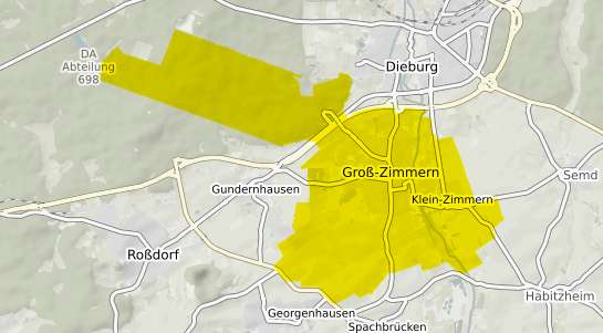 Immobilienpreisekarte Groß-Zimmern